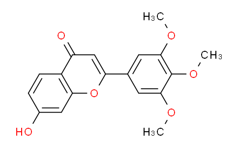 CAS No. 66922-84-7, 7-Hydroxy-2-(3,4,5-trimethoxyphenyl)-4H-chromen-4-one