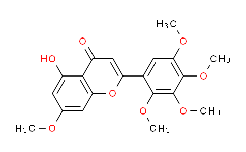 CAS No. 132923-24-1, 5-Hydroxy-7-methoxy-2-(2,3,4,5-tetramethoxyphenyl)-4H-chromen-4-one