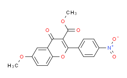 CAS No. 132018-13-4, Methyl 6-methoxy-2-(4-nitrophenyl)-4-oxo-4H-chromene-3-carboxylate