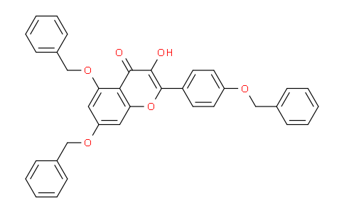 CAS No. 23405-70-1, 5,7-Bis(benzyloxy)-2-(4-(benzyloxy)phenyl)-3-hydroxy-4H-chromen-4-one