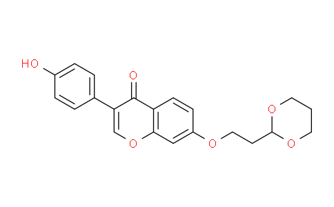 CAS No. 250252-71-2, 7-(2-(1,3-Dioxan-2-yl)ethoxy)-3-(4-hydroxyphenyl)-4H-chromen-4-one