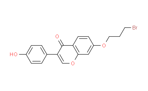 CAS No. 309252-38-8, 7-(3-Bromopropoxy)-3-(4-hydroxyphenyl)-4H-chromen-4-one
