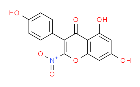 CAS No. 39679-60-2, 5,7-Dihydroxy-3-(4-hydroxyphenyl)-2-nitro-4H-chromen-4-one