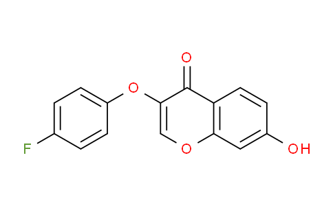 CAS No. 124330-34-3, 3-(4-Fluorophenoxy)-7-hydroxy-4H-chromen-4-one