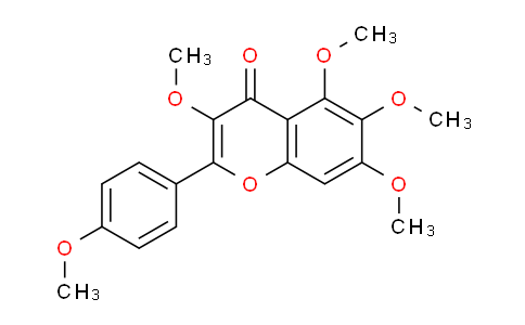 CAS No. 4472-73-5, 3,5,6,7-Tetramethoxy-2-(4-methoxyphenyl)-4H-chromen-4-one