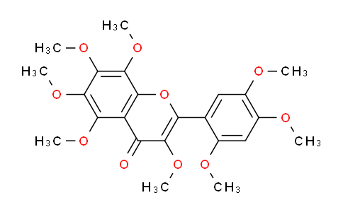 CAS No. 79105-52-5, 3,5,6,7,8-Pentamethoxy-2-(2,4,5-trimethoxyphenyl)-4H-chromen-4-one