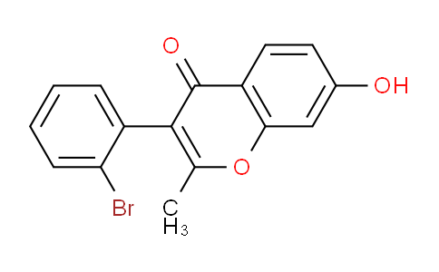 CAS No. 70460-64-9, 3-(2-Bromophenyl)-7-hydroxy-2-methyl-4H-chromen-4-one