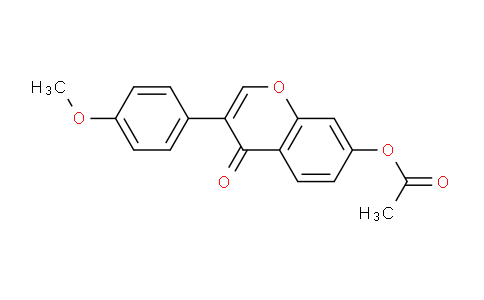 CAS No. 13319-69-2, 3-(4-Methoxyphenyl)-4-oxo-4H-chromen-7-yl acetate