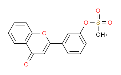 CAS No. 849-64-9, 3-(4-Oxo-4H-chromen-2-yl)phenyl methanesulfonate