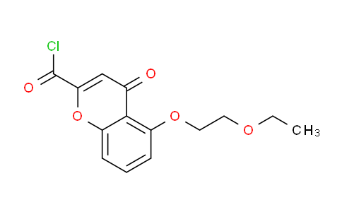 CAS No. 61110-69-8, 5-(2-Ethoxyethoxy)-4-oxo-4H-chromene-2-carbonyl chloride