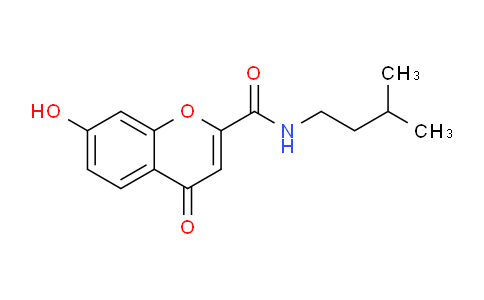 CAS No. 919120-87-9, 7-Hydroxy-N-isopentyl-4-oxo-4H-chromene-2-carboxamide