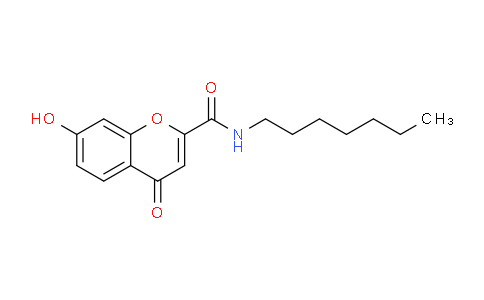 CAS No. 919120-88-0, N-Heptyl-7-hydroxy-4-oxo-4H-chromene-2-carboxamide