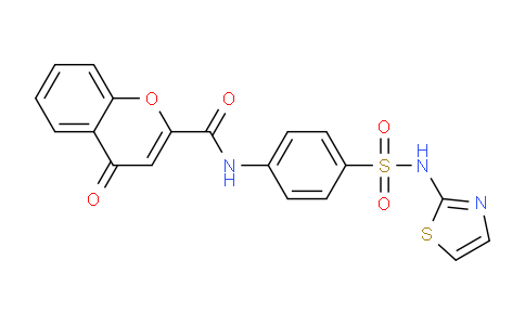 CAS No. 19730-07-5, 4-Oxo-N-(4-(N-(thiazol-2-yl)sulfamoyl)phenyl)-4H-chromene-2-carboxamide
