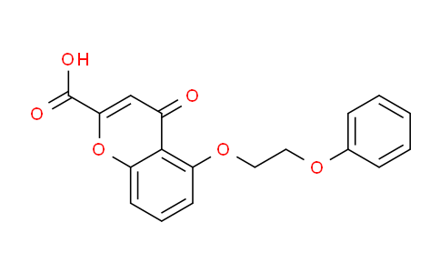 CAS No. 52426-45-6, 4-Oxo-5-(2-phenoxyethoxy)-4H-chromene-2-carboxylic acid