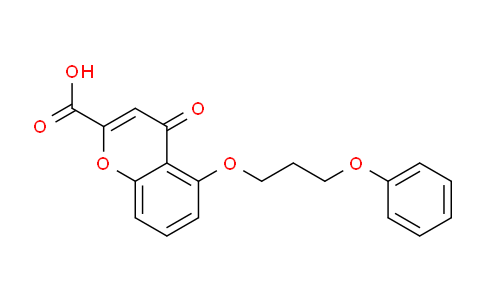 CAS No. 53873-95-3, 4-Oxo-5-(3-phenoxypropoxy)-4H-chromene-2-carboxylic acid
