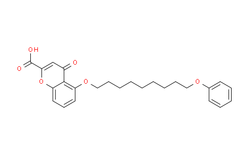 CAS No. 53873-99-7, 4-Oxo-5-((9-phenoxynonyl)oxy)-4H-chromene-2-carboxylic acid