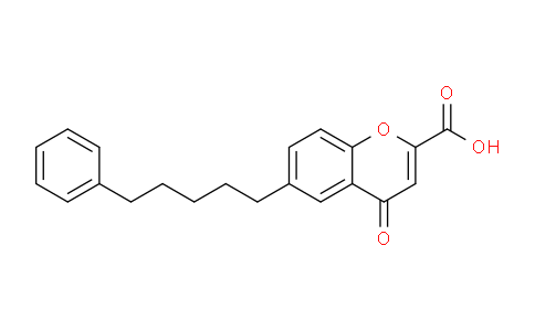 CAS No. 61270-47-1, 4-Oxo-6-(5-phenylpentyl)-4H-chromene-2-carboxylic acid