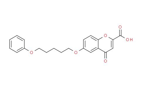 CAS No. 53873-78-2, 4-Oxo-6-((5-phenoxypentyl)oxy)-4H-chromene-2-carboxylic acid