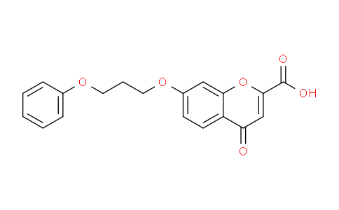 CAS No. 53873-77-1, 4-Oxo-7-(3-phenoxypropoxy)-4H-chromene-2-carboxylic acid