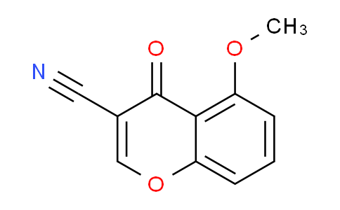 CAS No. 219654-21-4, 5-Methoxy-4-oxo-4H-chromene-3-carbonitrile
