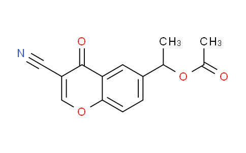 CAS No. 61776-41-8, 1-(3-Cyano-4-oxo-4H-chromen-6-yl)ethyl acetate