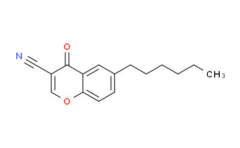 CAS No. 50743-23-2, 6-Hexyl-4-oxo-4H-chromene-3-carbonitrile