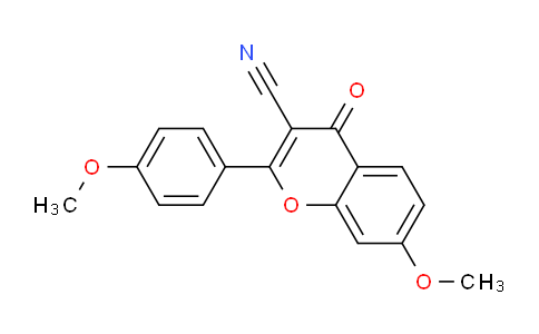 CAS No. 648434-19-9, 7-Methoxy-2-(4-methoxyphenyl)-4-oxo-4H-chromene-3-carbonitrile