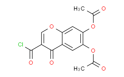 CAS No. 76903-11-2, 3-(Chlorocarbonyl)-4-oxo-4H-chromene-6,7-diyl diacetate