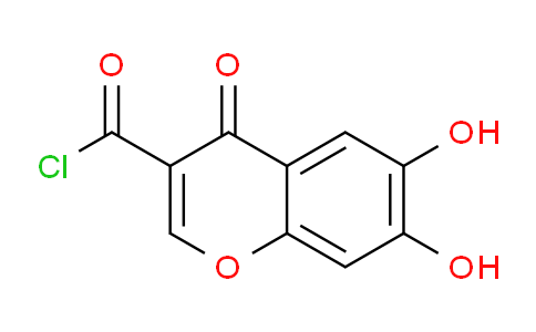 CAS No. 76903-12-3, 6,7-Dihydroxy-4-oxo-4H-chromene-3-carbonyl chloride