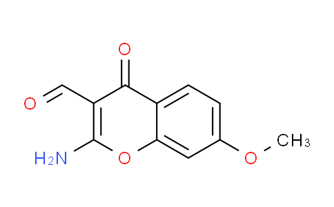 CAS No. 142791-57-9, 2-Amino-7-methoxy-4-oxo-4H-chromene-3-carbaldehyde