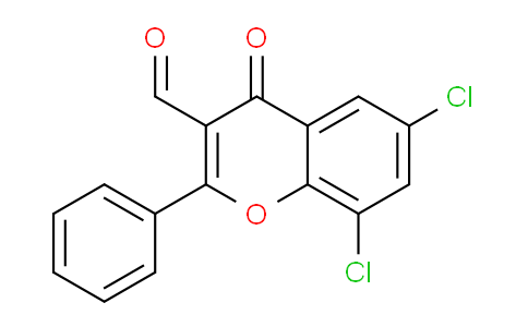 CAS No. 658074-71-6, 6,8-Dichloro-4-oxo-2-phenyl-4H-chromene-3-carbaldehyde