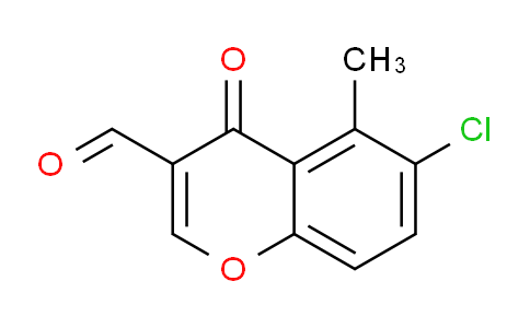 CAS No. 112059-06-0, 6-Chloro-5-methyl-4-oxo-4H-chromene-3-carbaldehyde