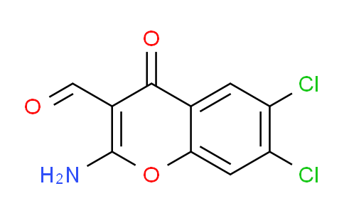 CAS No. 288399-46-2, 2-Amino-6,7-dichloro-4-oxo-4H-chromene-3-carbaldehyde