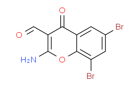CAS No. 288399-44-0, 2-Amino-6,8-dibromo-4-oxo-4H-chromene-3-carbaldehyde
