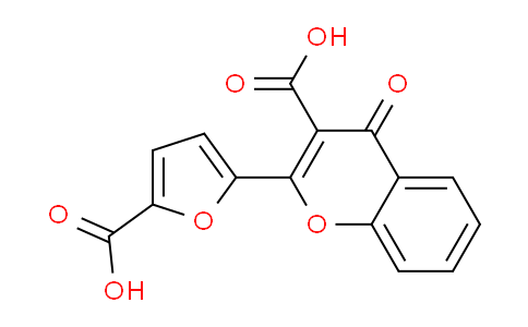 CAS No. 89002-86-8, 2-(5-Carboxyfuran-2-yl)-4-oxo-4H-chromene-3-carboxylic acid
