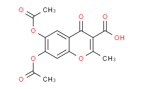 CAS No. 93244-07-6, 6,7-Diacetoxy-2-methyl-4-oxo-4H-chromene-3-carboxylic acid