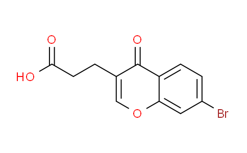 CAS No. 870703-98-3, 3-(7-Bromo-4-oxo-4H-chromen-3-yl)propanoic acid