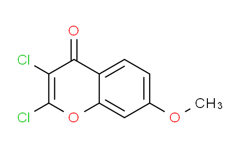 CAS No. 90876-96-3, 2,3-Dichloro-7-methoxy-4H-chromen-4-one