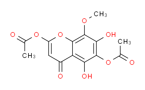 CAS No. 138680-85-0, 5,7-Dihydroxy-8-methoxy-4-oxo-4H-chromene-2,6-diyl diacetate