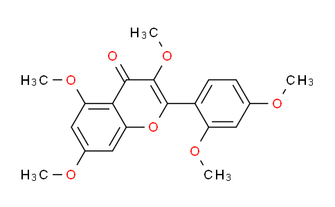 CAS No. 7555-80-8, 2-(2,4-Dimethoxyphenyl)-3,5,7-trimethoxy-4H-chromen-4-one