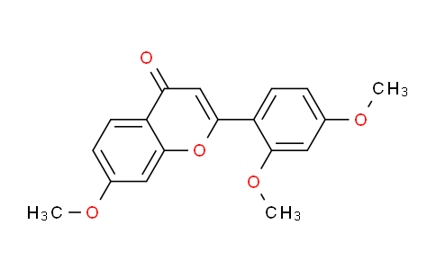 CAS No. 7578-51-0, 2-(2,4-Dimethoxyphenyl)-7-methoxy-4H-chromen-4-one
