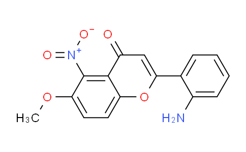 CAS No. 666839-31-2, 2-(2-Aminophenyl)-6-methoxy-5-nitro-4H-chromen-4-one