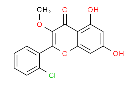 CAS No. 95055-78-0, 2-(2-Chlorophenyl)-5,7-dihydroxy-3-methoxy-4H-chromen-4-one