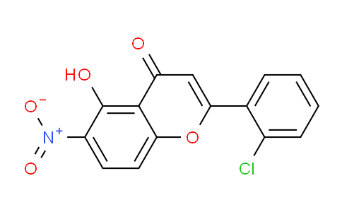 CAS No. 920006-34-4, 2-(2-Chlorophenyl)-5-hydroxy-6-nitro-4H-chromen-4-one