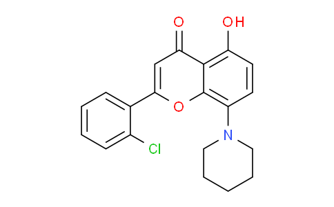 CAS No. 920006-47-9, 2-(2-Chlorophenyl)-5-hydroxy-8-(piperidin-1-yl)-4H-chromen-4-one