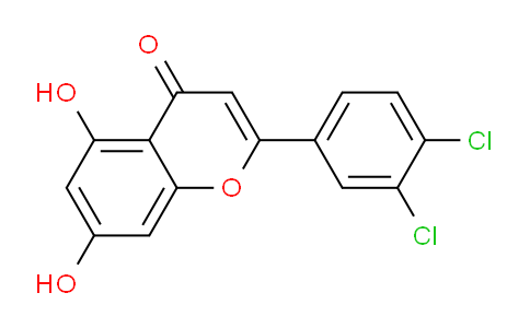 CAS No. 616205-91-5, 2-(3,4-Dichlorophenyl)-5,7-dihydroxy-4H-chromen-4-one