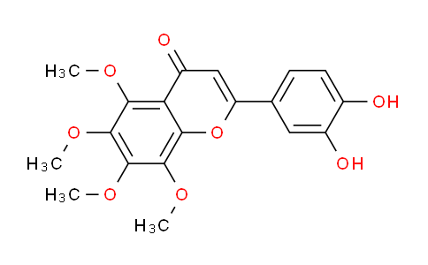 CAS No. 80140-31-4, 2-(3,4-Dihydroxyphenyl)-5,6,7,8-tetramethoxy-4H-chromen-4-one