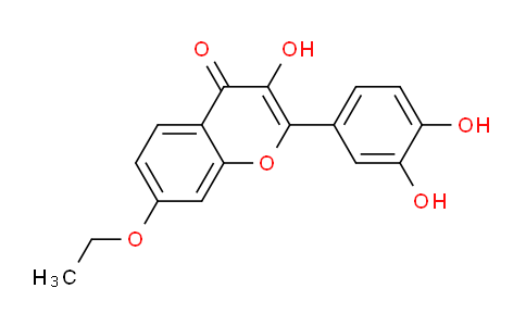 CAS No. 114041-03-1, 2-(3,4-Dihydroxyphenyl)-7-ethoxy-3-hydroxy-4H-chromen-4-one