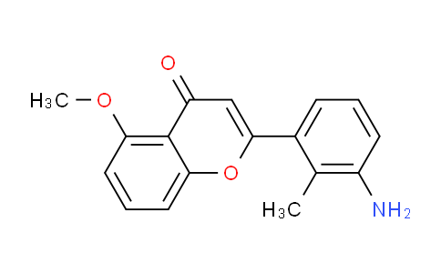 CAS No. 921942-41-8, 2-(3-Amino-2-methylphenyl)-5-methoxy-4H-chromen-4-one