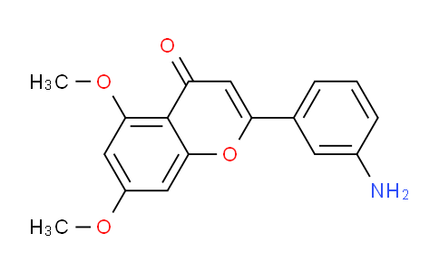 CAS No. 921942-44-1, 2-(3-Aminophenyl)-5,7-dimethoxy-4H-chromen-4-one